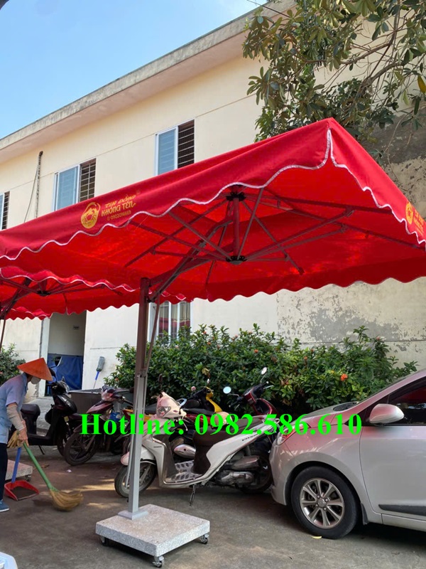 ô lệch tâm vuông che nắng